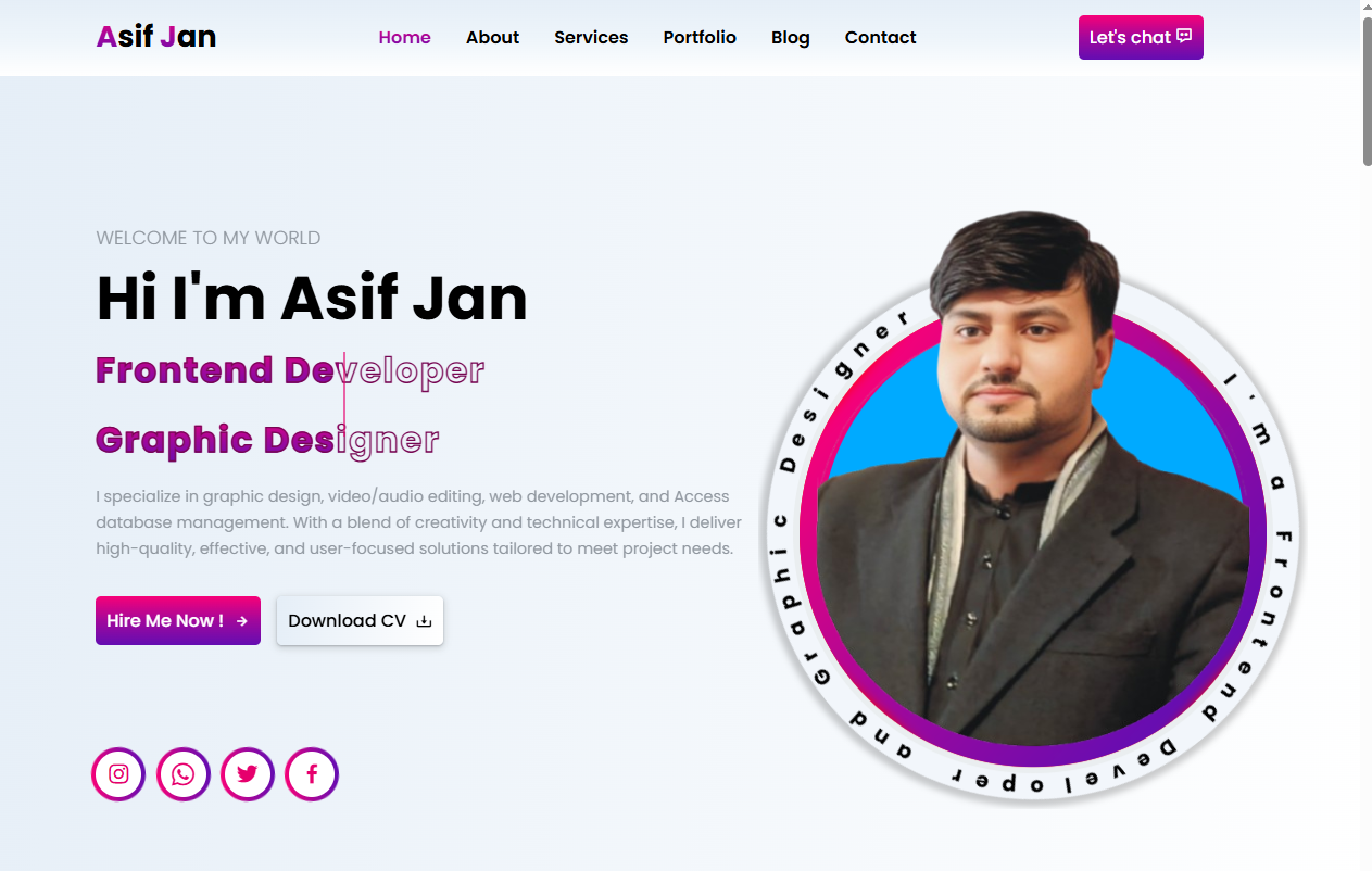 Portfolio Website Design